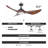 52”   3 - Blade Modern Farmhouse Waterproof Outdoor LED Ceiling Fan with Dimmable Light and Remote-1016624843
