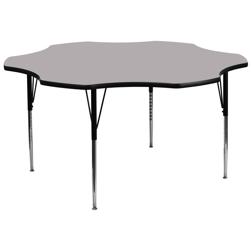 Table d'activité Goddard, Non, 21.125" - 30.125", Plateau gris / cadre noir