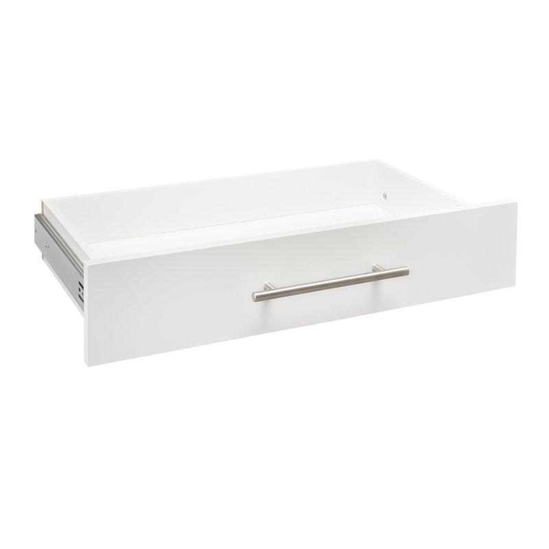 Tiroir moderne SuiteSymphony H 4,92 po x l 24,9 po, Blanc pur