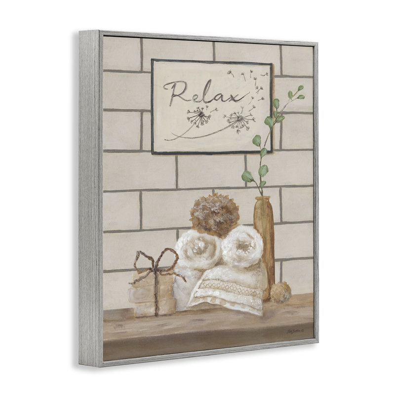 Détendez-vous dans la salle de bain, estampe numérique de Pam Britton, Estampe numérique Farmhouse, H 14 po x l 11 po