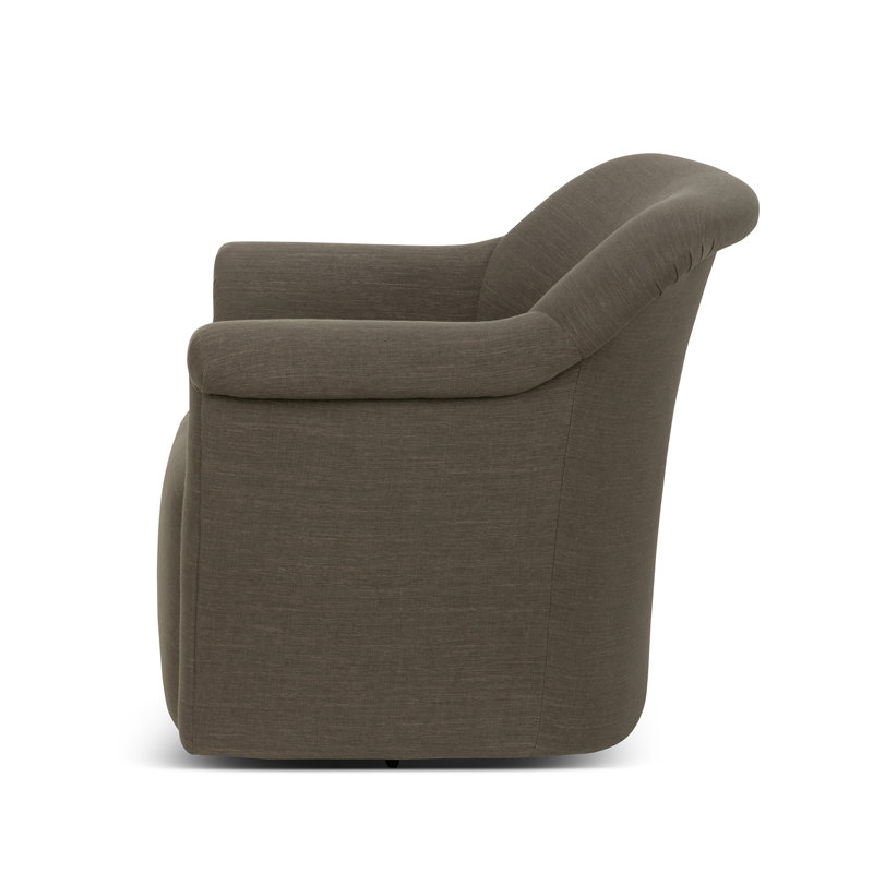 Bella Swivel Chair, Putty, Mocha