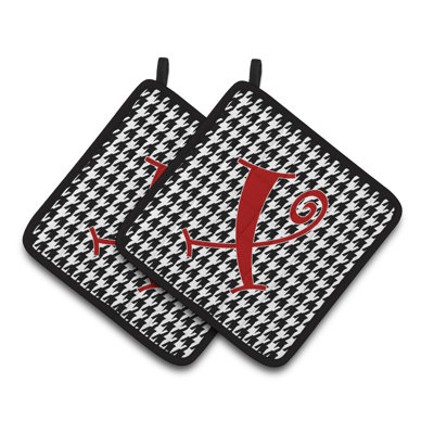 Cuisinier poignée Houndstooth