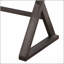 Élégant bureau d'écriture avec base en métal en forme de X, parfait pour le bureau à domicile moderne et les espaces d'étude, combinant style et fonctionnalité.