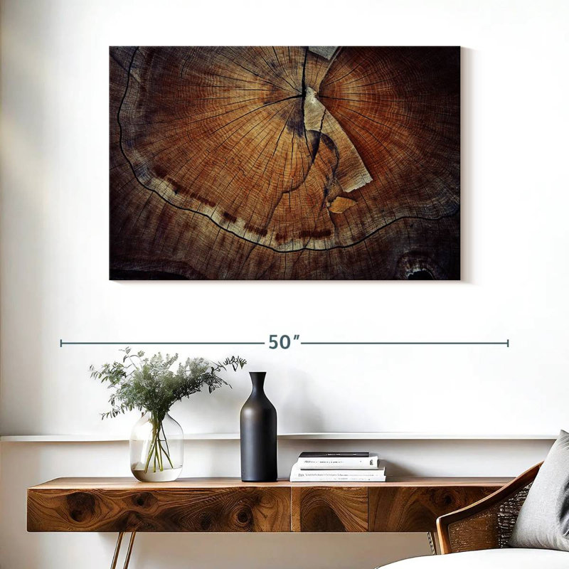Harnek Tree Ring Texture, 26" H x 39" W