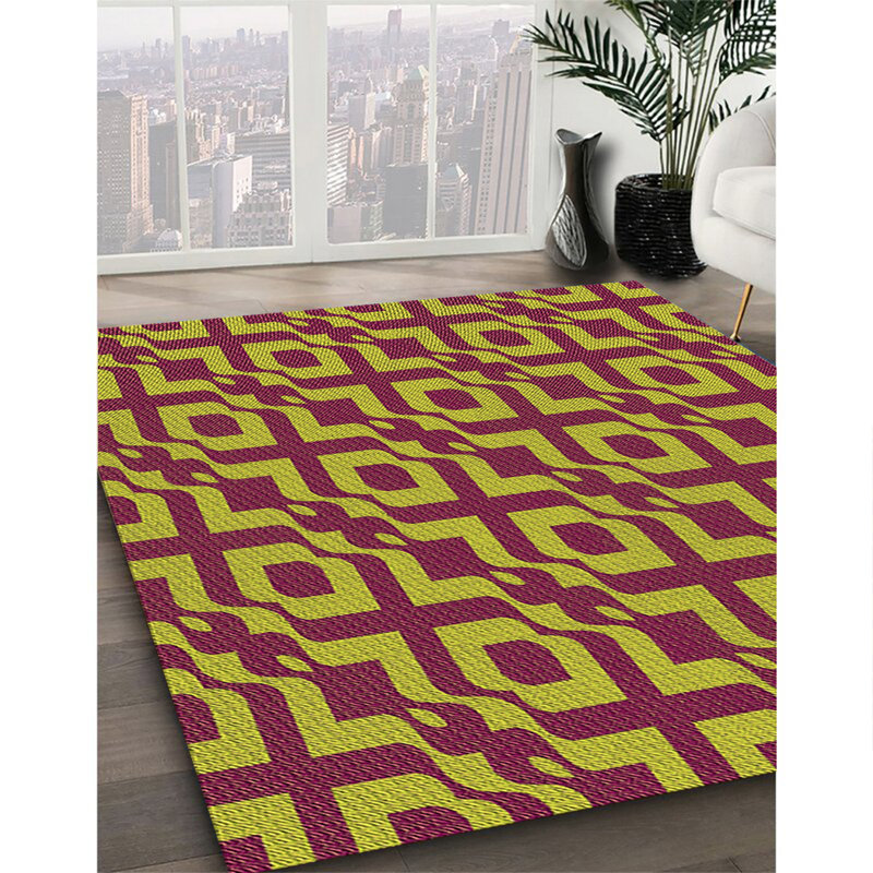 Geometric Indoor Rug, Square 7'