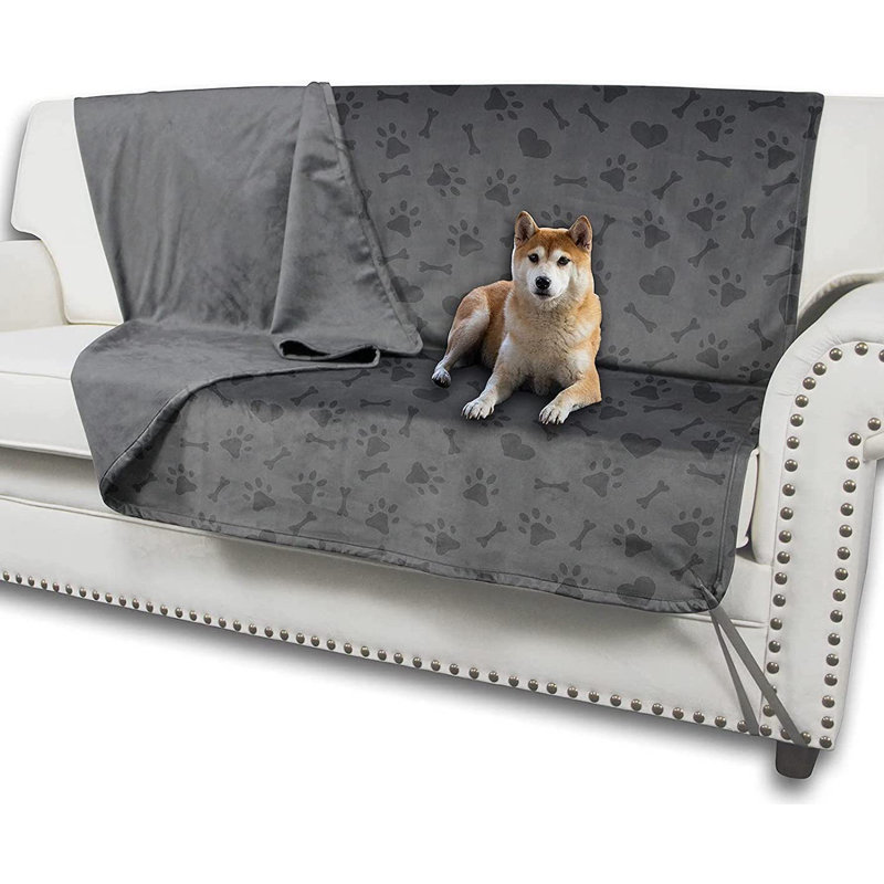 Couverture pour chien légère et imperméable Paw, 82 po x 52 po, Gris