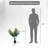 XBrand 47.2 inches H Artificial Palm Tree with Pot – Indoor & Outdoor Decoration, UV-Resistant, Low Maintenance-117186152
