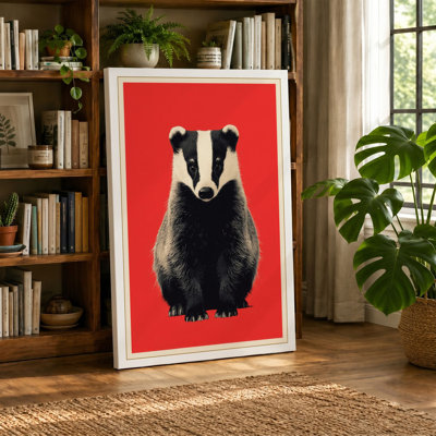 Bold Badger Modern - Wrapped Canvas