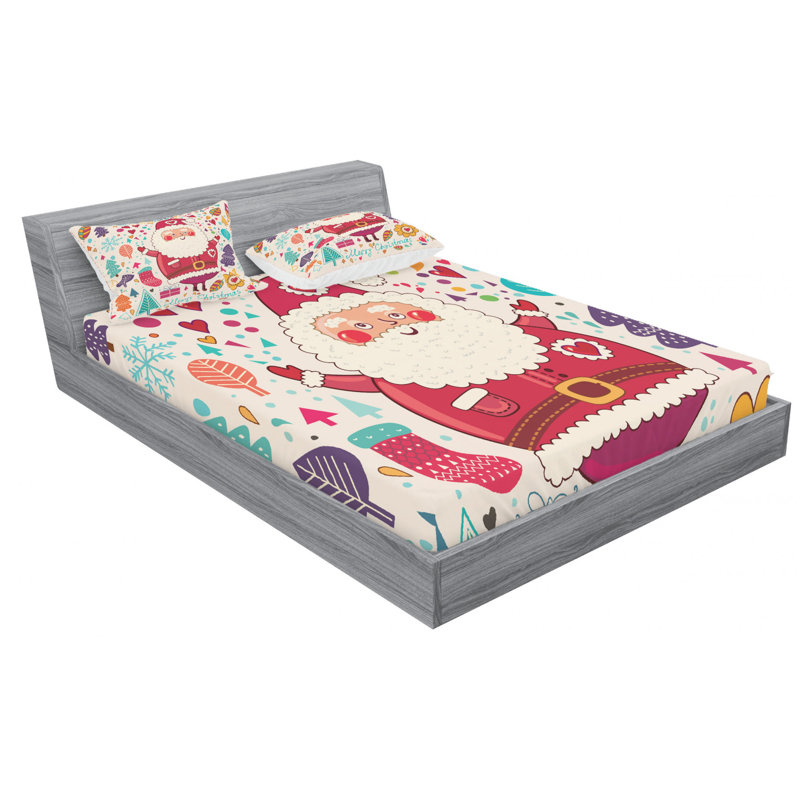 Microfiber Sheet Set, Queen Sheet Set with Fitted Sheet