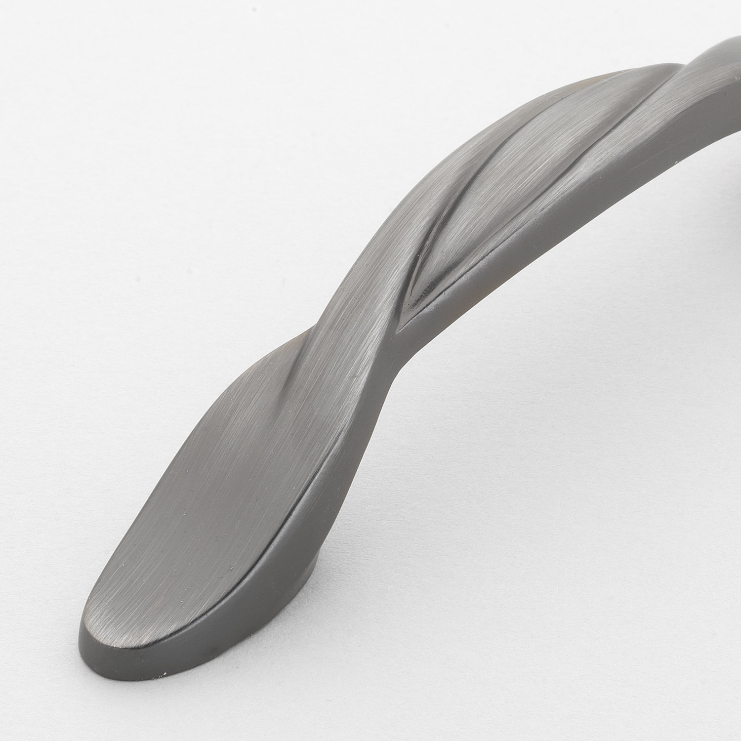 Classic Twisted Arch Cabinet Pull, Satin Pewter