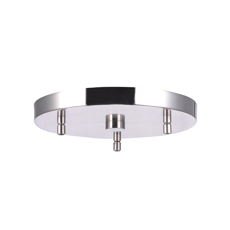 Luminaire suspendu grappe 3 lumières Isaak, Mosaïque miroir, Nickel satiné
