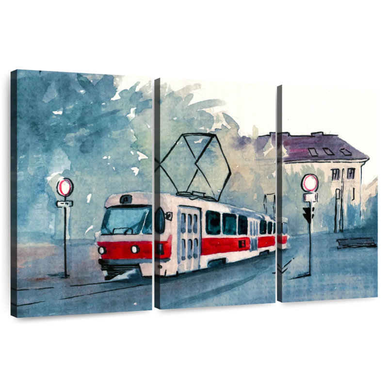 Czech Streetcar, 36" H x 57" W