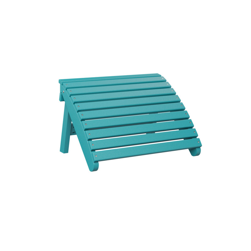Berlin Gardens Folding Adirondack Footstool, Aruba Blue