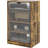 Modern audio and video media cabinet with adjustable shelves on 4 levels-913252653