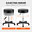 Levica Rolling Stools with Wheels, 400 LBS Weight Capacity Adjustable Height Stool