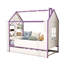 Structure de lit House avec lit gigogne, tablettes de rangement et éclairage DEL-921523741-921523739