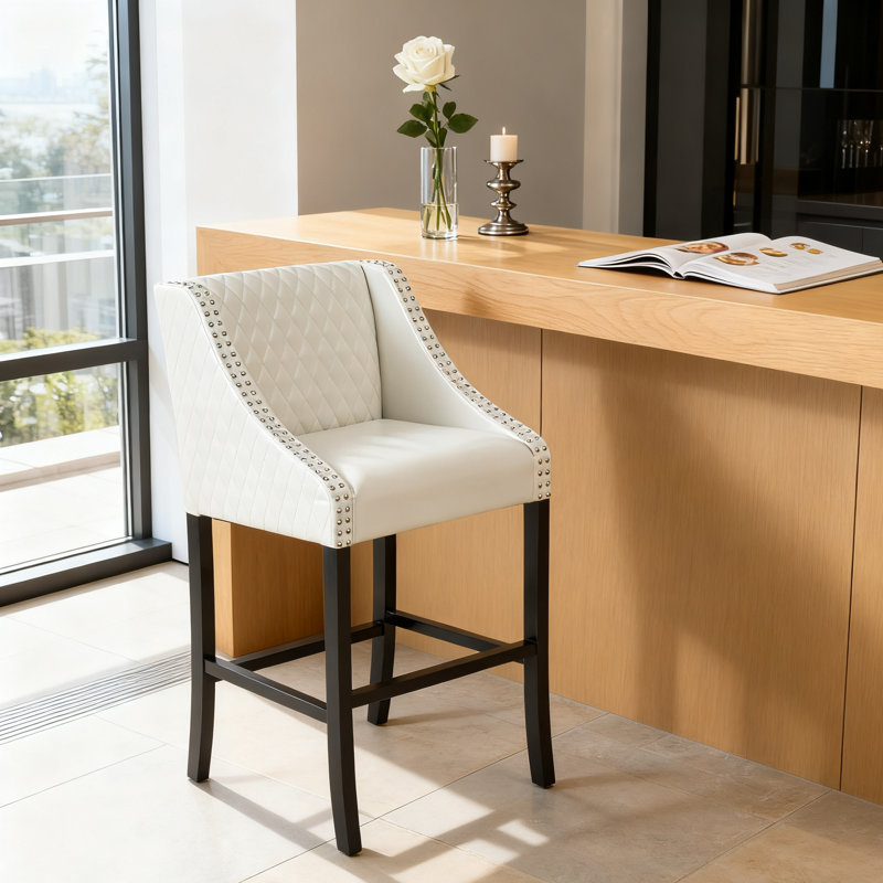 Tabourets de bar en tissu d'ameublement modernes