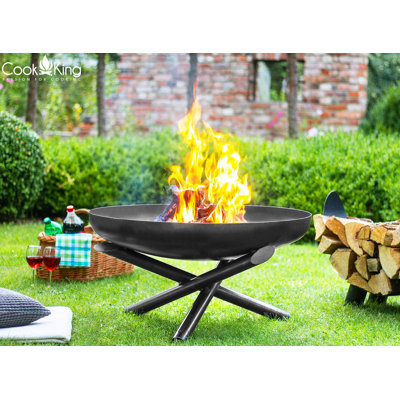 Round Steel Wood Burning Smokeless Fire Pit
