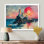 «Pink Blue Summer Coastal Astral Observerals - Reproductions d'art mural