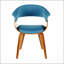 Fauteuil d'appoint de salle à manger de style moderne du milieu du siècle, avec support ergonomique et revêtement en tissu durable pour une utilisation polyvalente à la maison