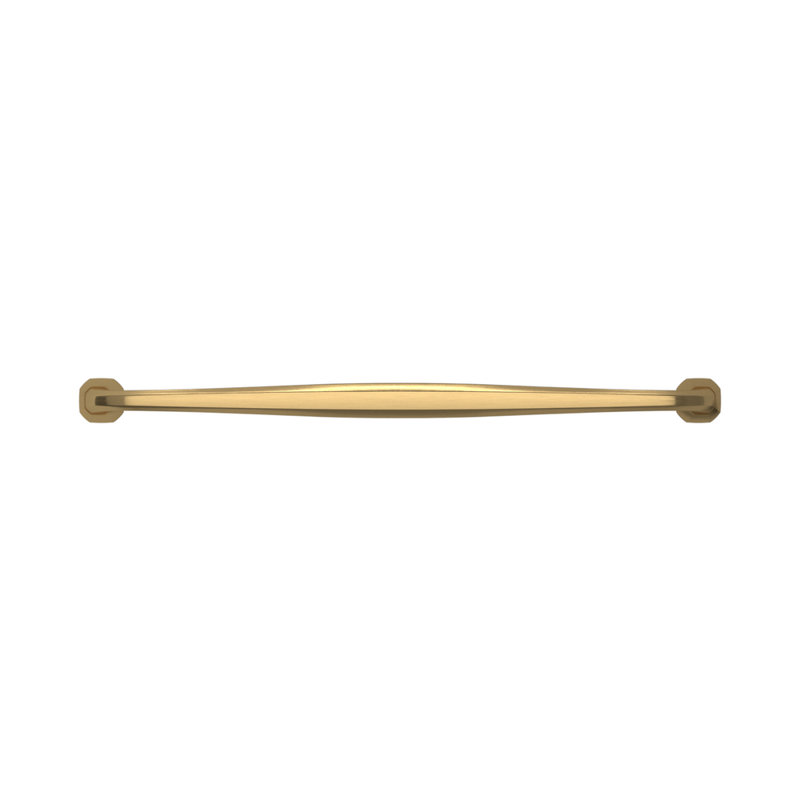 12" Lifetime Satin Brass Cabinet Pull with Mounting Hardware