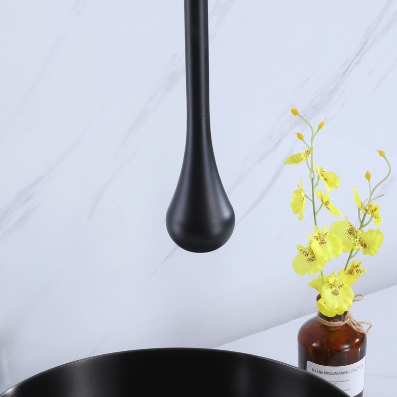 Single-Hole Single-handle Bathroom Faucet, Matte Black