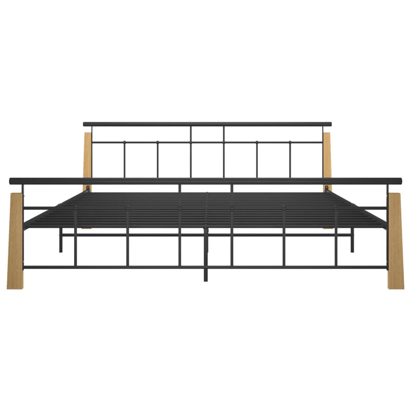 Jarman Metal Bed, 200 x 200cm, Natural