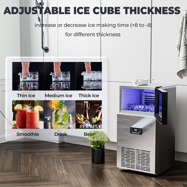 Deco Chef 80 Lb. Daily Production Cube Ice Built-In Ice Maker