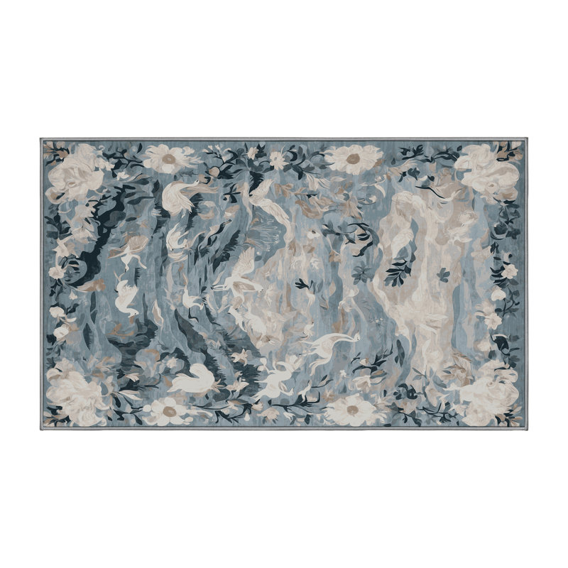Tapis gris lavable à la machine, Runner 2' x 5'
