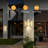2 Pack Exterior Lighting Fixtures Wall Mount, Black Outdoor Porch Lights For House With Crystal Bubble Glass, 10W LED Modern Outdoor Wall Sconce Lantern For Garage, Patio Wall Light Fixture-1438100595