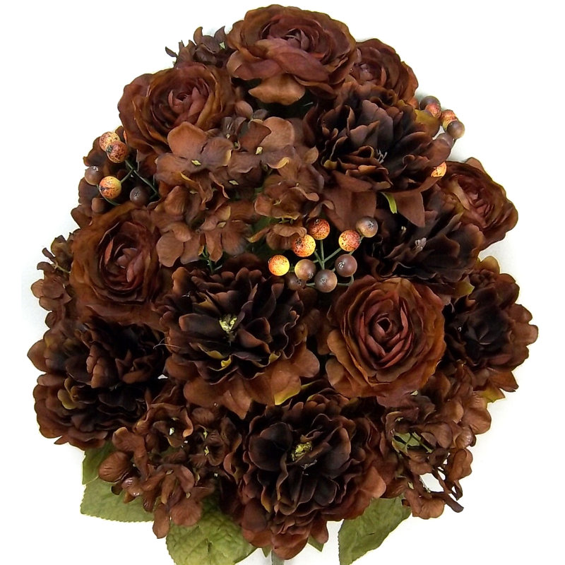 Ensemble de coussinet artificiel artificiel, Chocolat