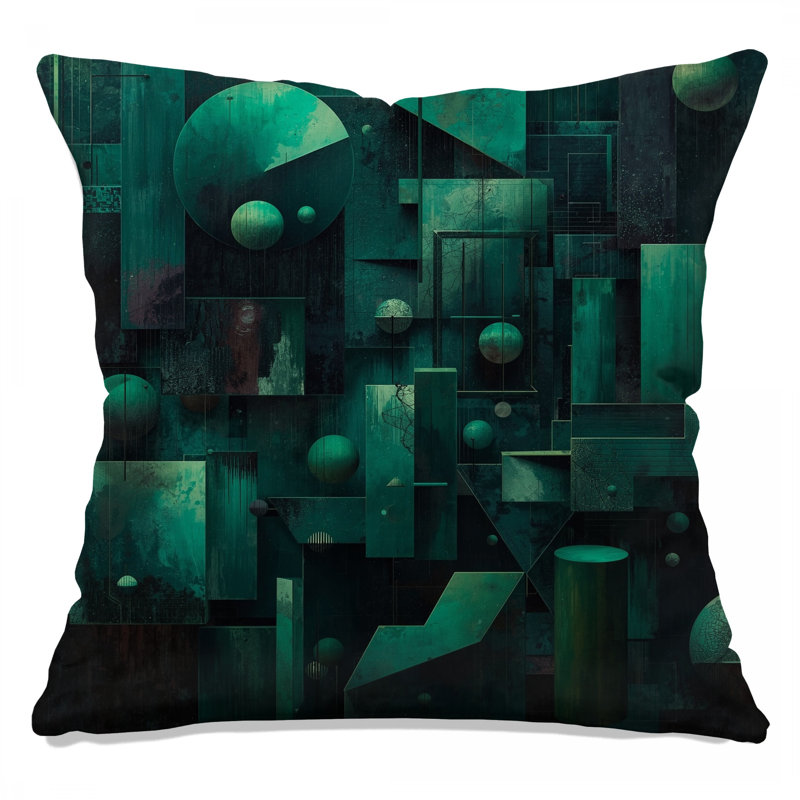 Coussins décoratifs à motif géométrique, 18 x 18 pouces