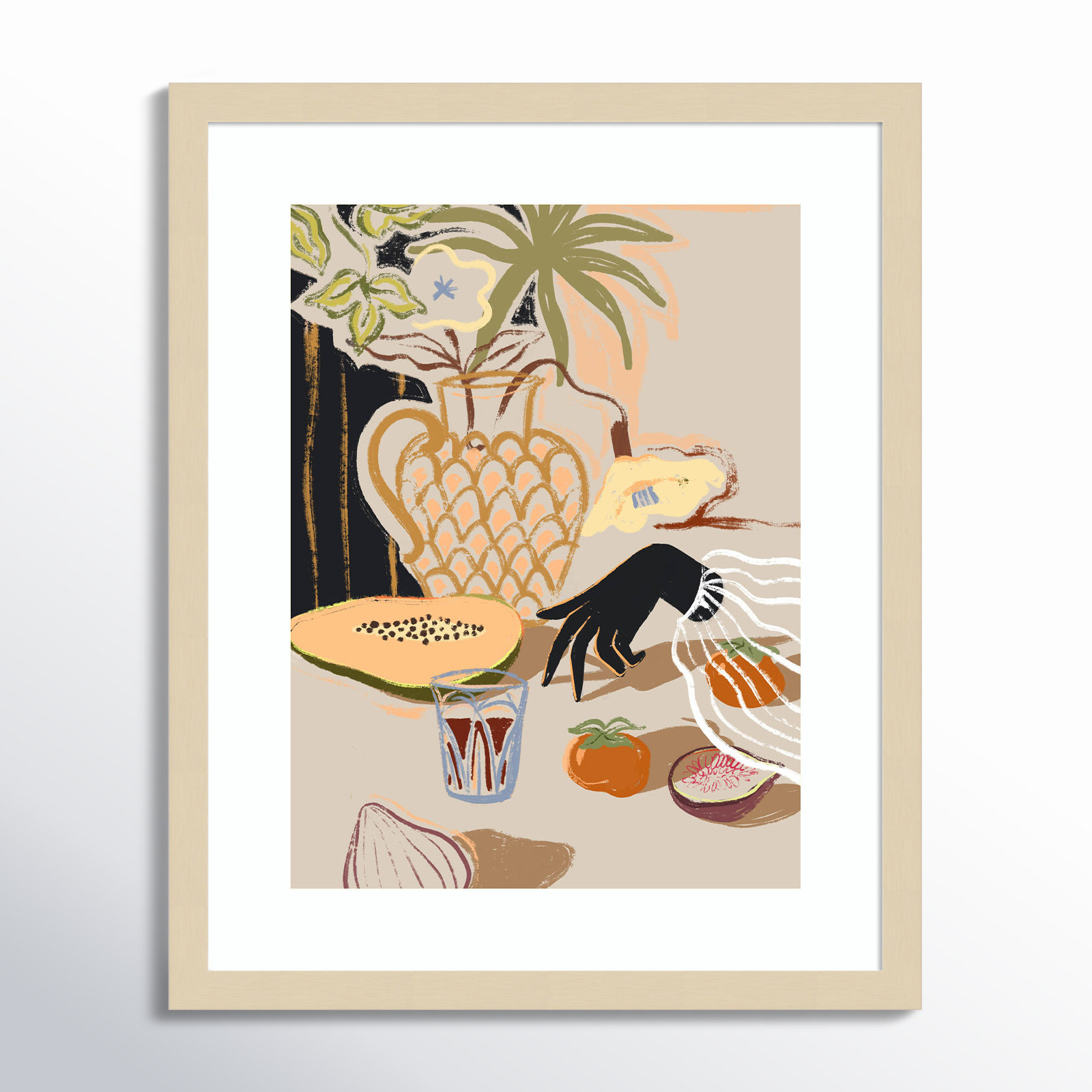 Northbrook "Fruitful Spread" Print, Brown, 21" H x 17" W