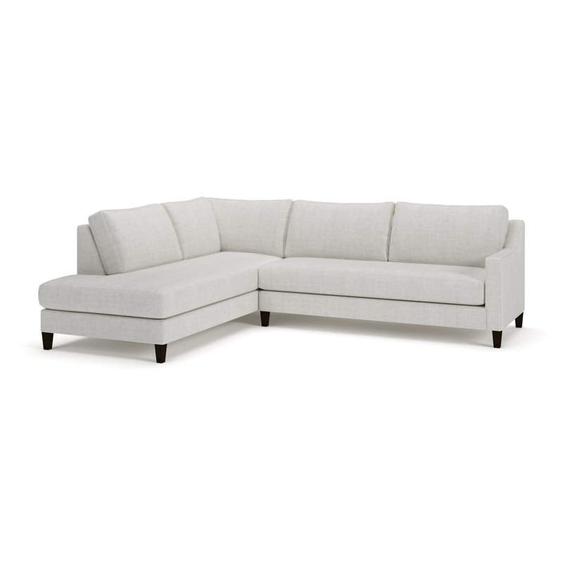 Baker 2-PC Upholstered Sectional, Zuma Navy, Left Hand Facing