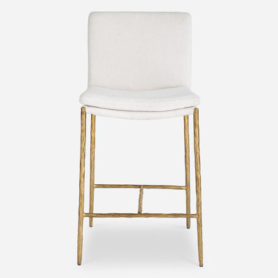 Tahlya White Counter Stool