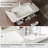 36" Modern Bathroom Vanity with Single Ceramic Basin and 2 Drawers, and 14"Side Cabinet Set