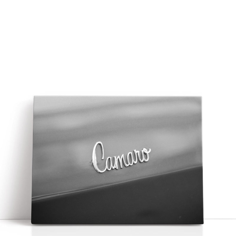 «Camaro Car Logo», reproduction d'art sur toile, H 18 po x l 24 po