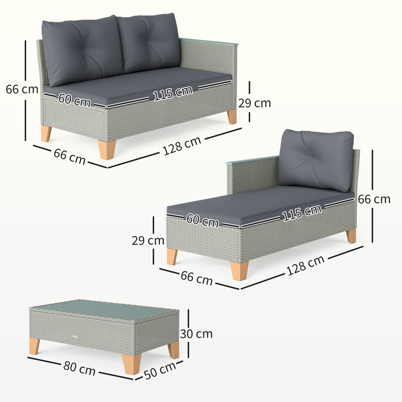Modular Sofa, Grey, Grey