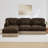 Modern Sofas, 100 Inch Chenille Leopard L Shape, Movable Ottoman For Home
