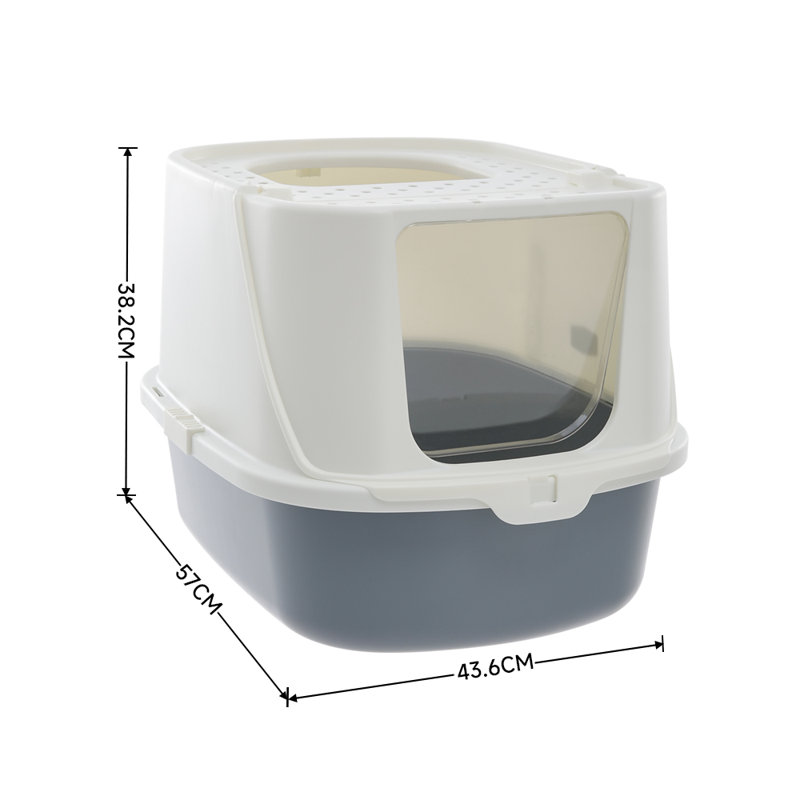 Polyethylene Plastic Litter Box with Scoop