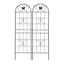 Paquet de 4 treillis de jardin en métal antirouille pour plantes grimpantes
