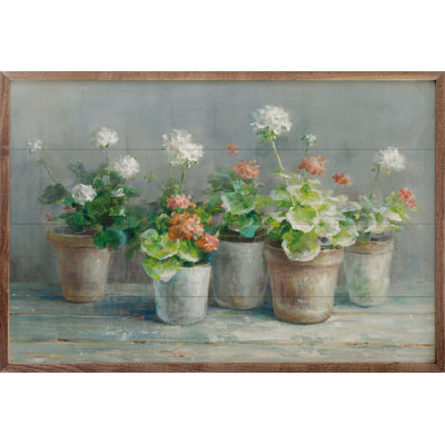 «Farmhouse Geraniums Crop II» par Danhui Nai