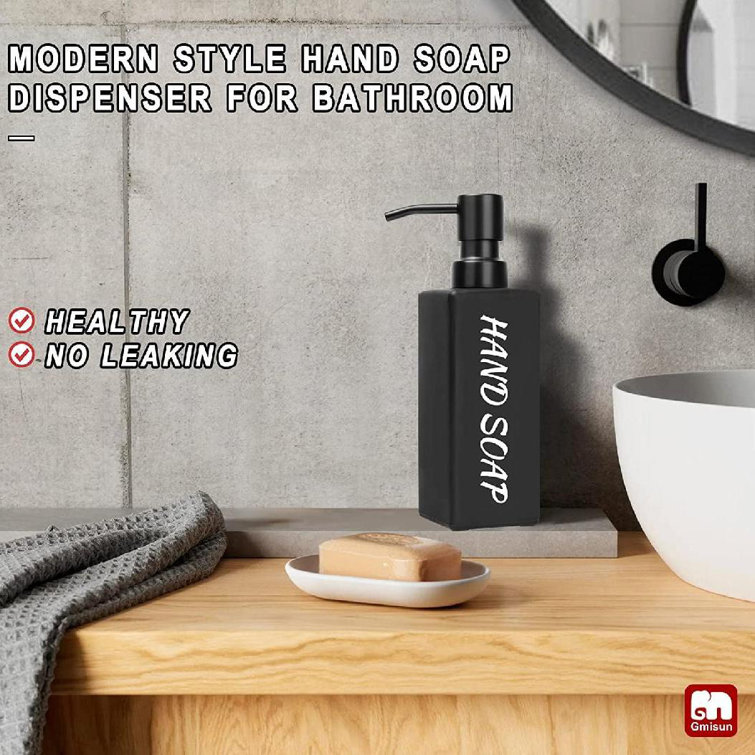  Mikigey Ceramic Soap Dispenser with Stainless Stell Pump, Hand  and Liquid Soap Dispenser Rust Proof, Hand Soap Dispenser for Bathroom and  Kitchen, White : Home & Kitchen