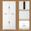 Kitchen Pantry Cabinet with 3 Keyboard Drawers and 6 Door Shelves Adjustable-310396845