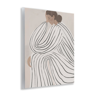 «Neutral Lady in Stripes», plaque murale par Anna Lischenko