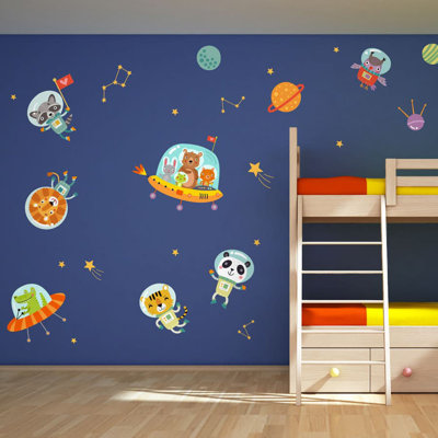 Space Animals Wall Stickers