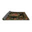 Tapis floral noir / vert / rouge-1711482302