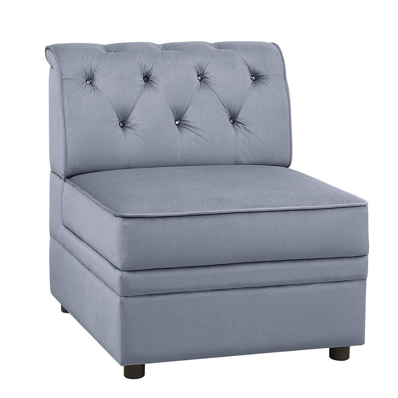 Fauteuil d'appoint, fauteuil modulaire sans accoudoirs