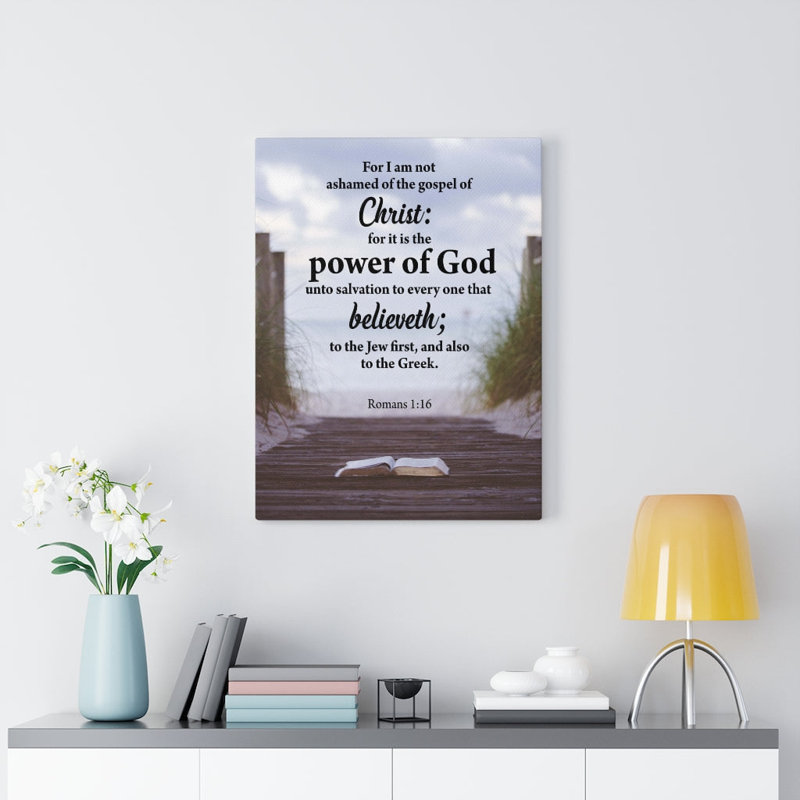 Power Of God Romans 1:16 - Wrapped Canvas Print, 61cm H x 46cm W