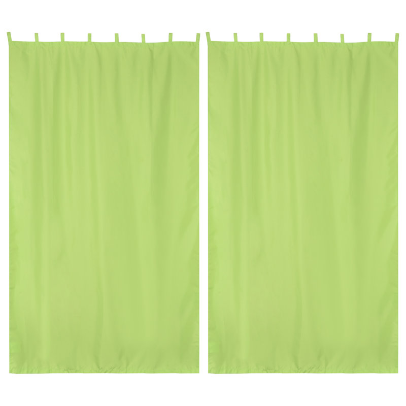 Paire de rideaux occultant Masafumi, Vert, L 54 po x L 108 po
